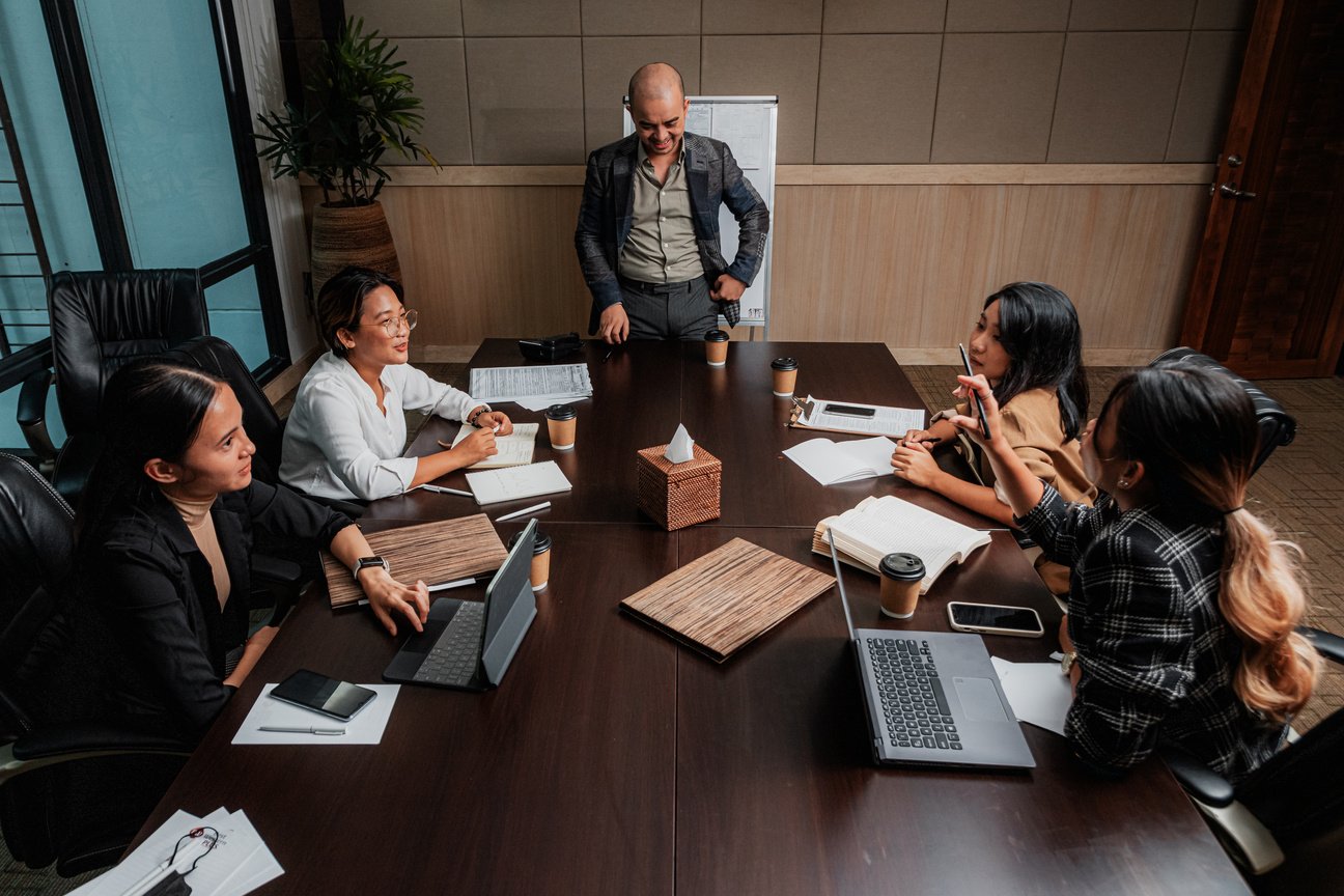 Team in a Meeting